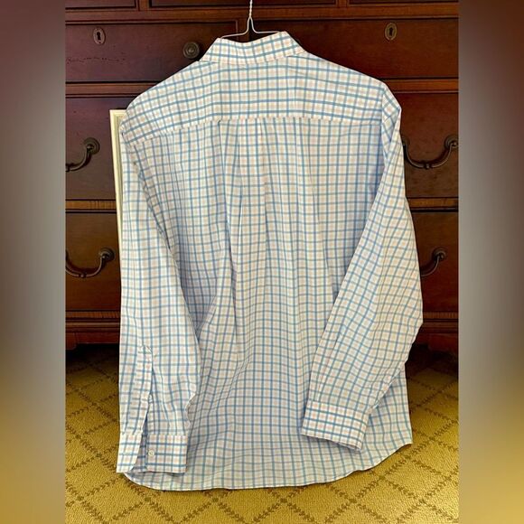 Vineyard Vines Whale Shirt pastel gingham check button down Shirt L - Picture 2 of 7